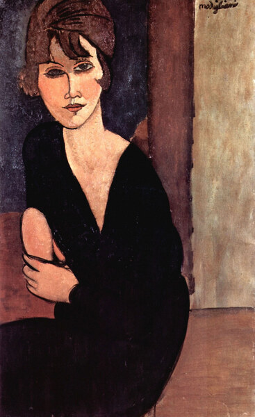 Modigliani - Portrait of Madame Reynouard by Modigliani